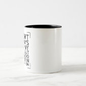 Ich teste mein Codedesign nicht immer für einen Pr Zweifarbige Tasse (Mittel)