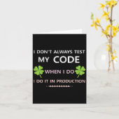 Ich teste meinen Code nicht immer, wenn ich ihn in Karte (Gelbe Blume)