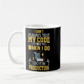 Ich teste nicht immer meinen Code - nur bei Prod F Kaffeetasse (Links)