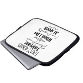 Ich toleriere bei der Arbeit nicht immer junge Leu Laptopschutzhülle (Vorne Knopf)