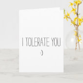 Ich toleriere dich karte (Gelbe Blume)