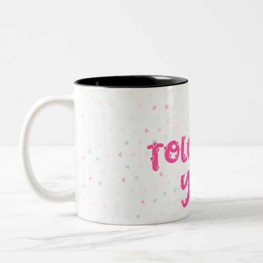 Ich toleriere dich zweifarbige tasse (Links)