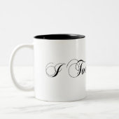 Ich toleriere dich zweifarbige tasse (Links)