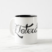 Ich toleriere dich zweifarbige tasse (Vorderseite Links)