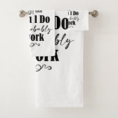 Ich toleriere nicht immer dumme Menschen Badhandtuch Set (Insitu)