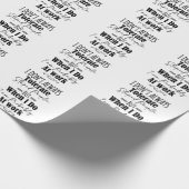 Ich toleriere nicht immer dumme Menschen Geschenkpapier (Ecke)