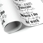 Ich toleriere nicht immer dumme Menschen Geschenkpapier (Rolleneckpunkt)