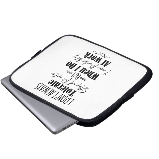 Ich toleriere nicht immer dumme Menschen Laptopschutzhülle (Vorne Knopf)