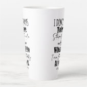 Ich toleriere nicht immer dumme Menschen Milchtasse (Vorderseite)