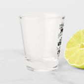 Ich toleriere nicht immer dumme Menschen Schnapsglas (Links)