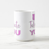 Ich toleriere Sie - Valentinstag-Spaß Kaffeetasse (Mittel)