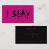 Ich töte STYLIST-Geschäftskarte DES Visitenkarte (Vorne/Hinten)