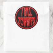 Ich töte Zombies Stickers (Tasche)