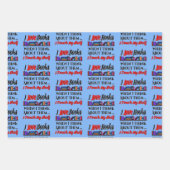 Ich Touch mein Regal buchen Lover Spaß Geschenkpapier Set (Vorderseite)