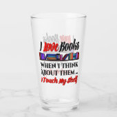 Ich Touch mein Regal buchen Lover Spaß Glas (Rückseite)