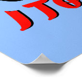 Ich Touch mein Regal buchen Lover Spaß Poster (Ecke)