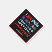 Ich Touch mein Regal buchen Lover Spaß Serviette (Ecke)