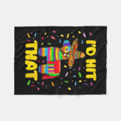 Ich traf, dass Pinata Pinata Kostüm Cinco de Mayo  Fleecedecke (Vorderseite (Horizontal))