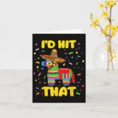 Ich traf, dass Pinata Pinata Kostüm Cinco de Mayo  Karte (Gelbe Blume)