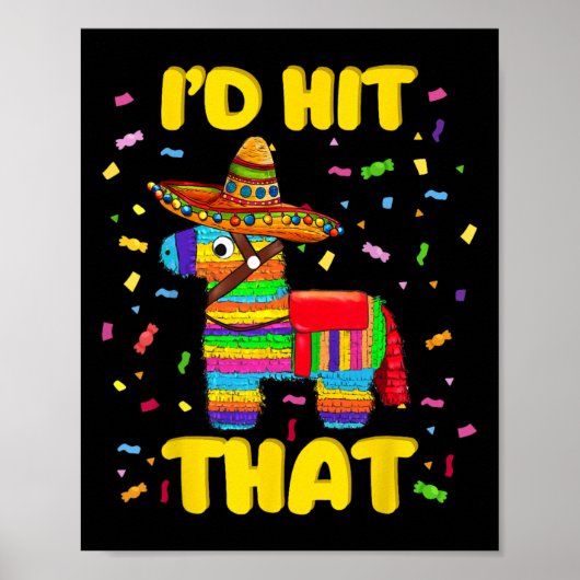 Ich traf, dass Pinata Pinata Kostüm Cinco de Mayo Poster (Vorne)