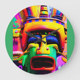 Ich traf die Hexendoktor Ken Gage Fantasy Große Wanduhr