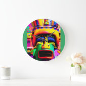 Ich traf die Hexendoktor Ken Gage Fantasy Große Wanduhr (Zuhause)