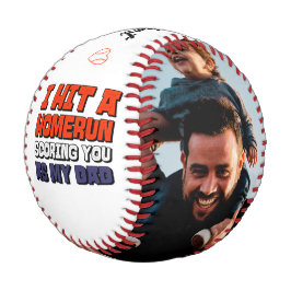 Ich traf einen Homerun Vater Foto Vathers Day Base Baseball