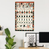 Ich traf einen Mann mit sieben Ehefrauen Plakat (Heimbüro)