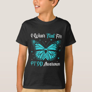 Ich trage Aquamarin für das Ptsd-Bewusstsein Butte T-Shirt