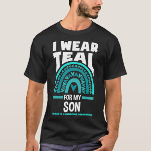 Ich trage Aquamarin für mein Son Tourette Syndrome T-Shirt