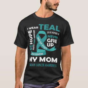 Ich trage Aquamarin für meine Mama - Geschenke für T-Shirt