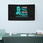 Ich trage Aquamarin für meine Mama Ovarialkarzinom Banner (Messeveranstaltung)