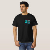 Ich trage Aquamarin für meine Mama Ovarialkarzinom T-Shirt (Vorne ganz)