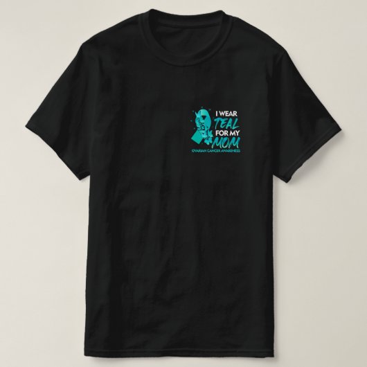Ich trage Aquamarin für meine Mama Ovarialkarzinom T-Shirt (Design vorne)