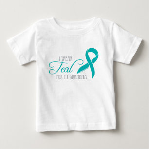 Ich trage Aquamarin für meine Oma Baby T-shirt