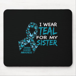 Ich trage Aquamarin für meine Schwester Ovarialkar Mousepad