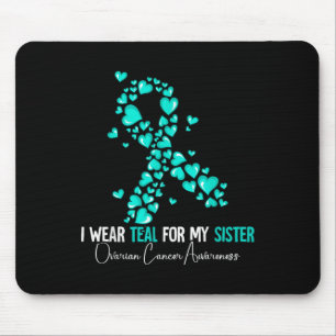 Ich trage Aquamarin für meine Schwester Ovarialkar Mousepad