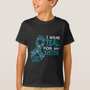 Ich trage Aquamarin für meine Schwester Ovarialkar T-Shirt