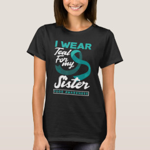 Ich trage Aquamarin für meine Schwester PCOS Aware T-Shirt
