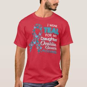 Ich trage Aquamarin für meine Tochter Ovarialkarzi T-Shirt