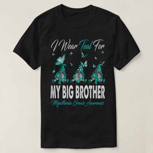 Ich trage Aquamarin für meinen GROSSEN BRUDER Myas T-Shirt (Design vorne)