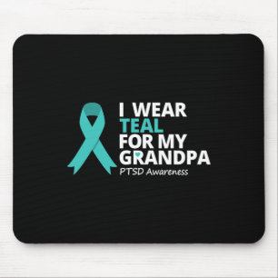 Ich trage Aquamarin für meinen Großvater Ptsd, den Mousepad