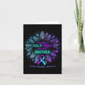 Ich trage Aquamarin Lila für die Prävention von Br Karte (Vorderseite)