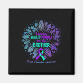 Ich trage Aquamarin Lila für die Prävention von Br Magnet (Vorne)