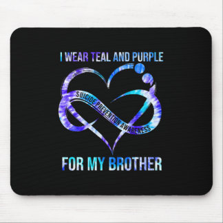 Ich trage Aquamarin Lila für die Prävention von Br Mousepad