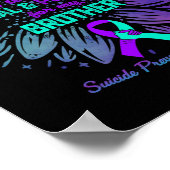 Ich trage Aquamarin Lila für die Prävention von Br Poster (Ecke)