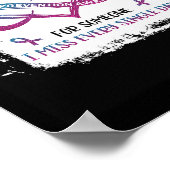 Ich trage aquamarin lila für jemanden, den ich jed poster (Ecke)