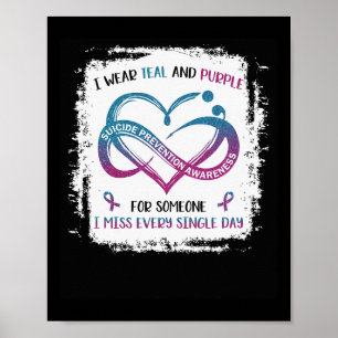 Ich trage aquamarin lila für jemanden, den ich jed poster
