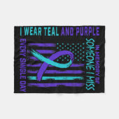 Ich trage Aquamarin Lila für jemanden, den ich vor Fleecedecke (Vorderseite (Horizontal))