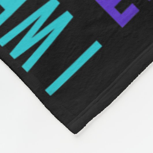 Ich trage Aquamarin Lila für jemanden, den ich vor Fleecedecke (Ecke)